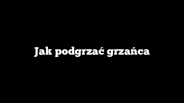 Jak podgrzać grzańca