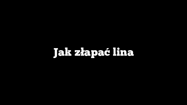 Jak złapać lina